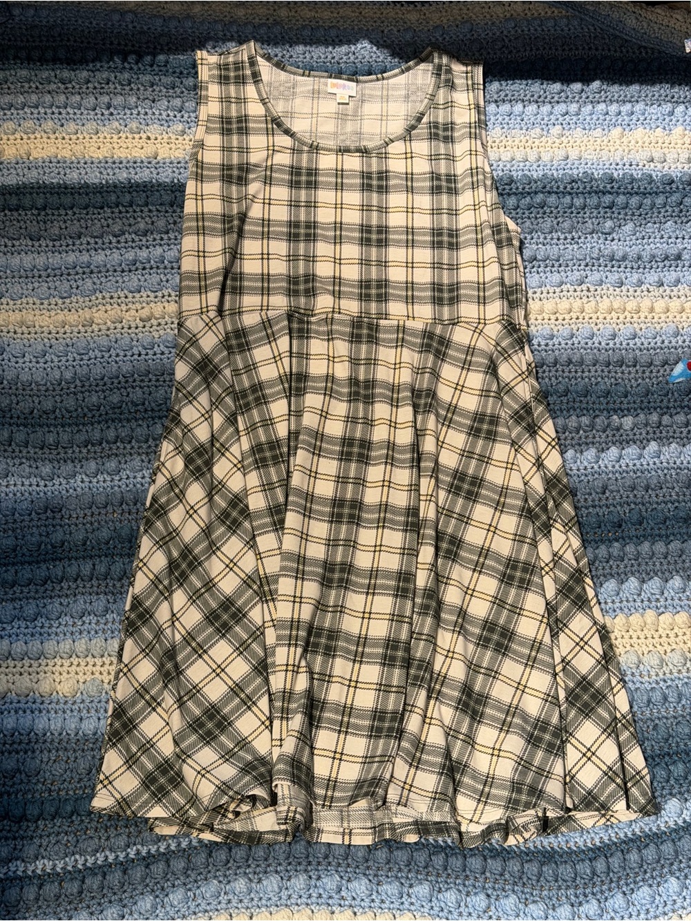Plaid dress with pockets